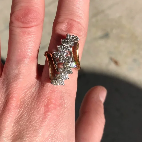 2.16 Carat Diamond 14 Karat Yellow Gold Ring - Picture 1 of 9